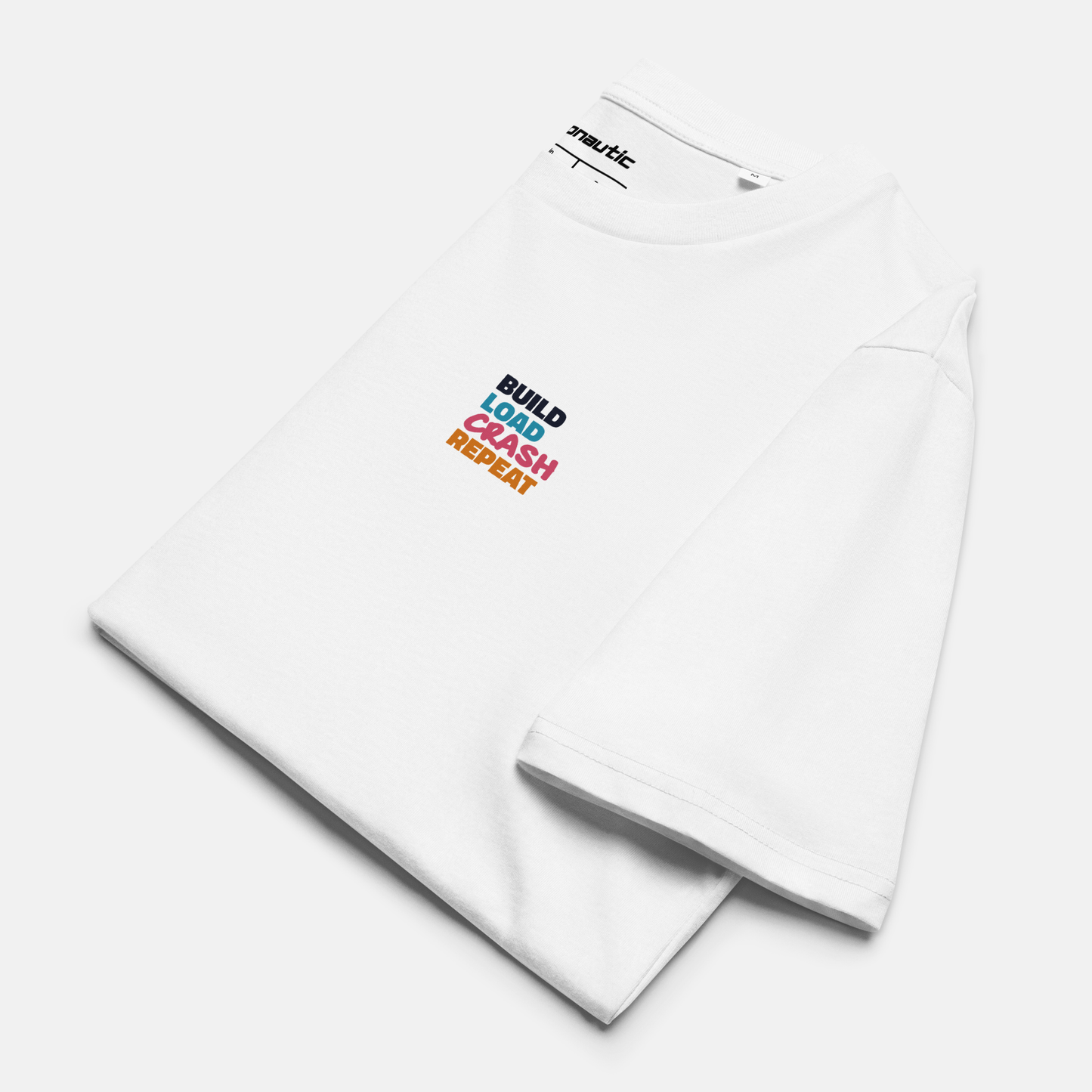 BUILD LOAD CRASH REPEAT SHIRT | WHITE