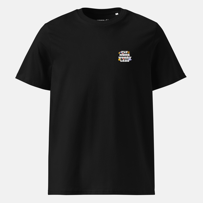 Fly More Worry Less Shirt Black
