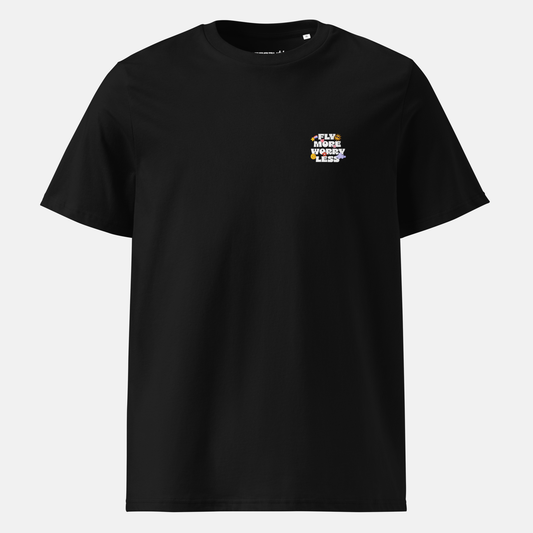 Fly More Worry Less Shirt Black